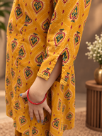 Mustard Printed Cotton Co-ord Set